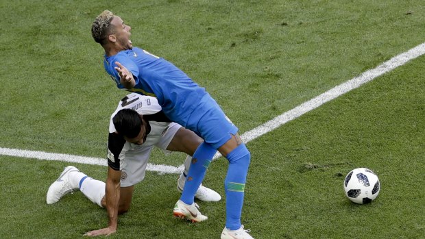 Neymar is roasted on social media after epic World Cup dive