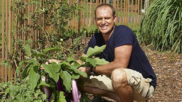 Home-grown...Matthew Hayden's now tending his own wicket as the star of a garden makeover show.