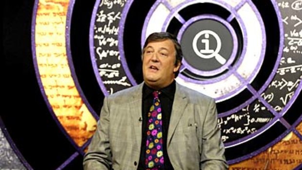 Tonight's topic is games ... Stephen Fry, host of QI.