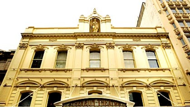 Melbourne's Athenaeum building in Collins Street.