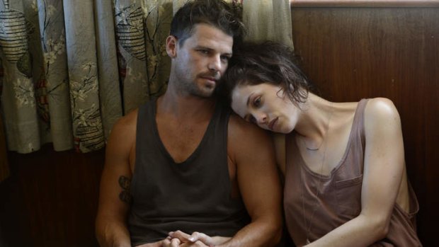 Nathan Phillips and Jessica De Gouw in Zak Hilditch's apocalypse drama <i>These Final Hours</i>.