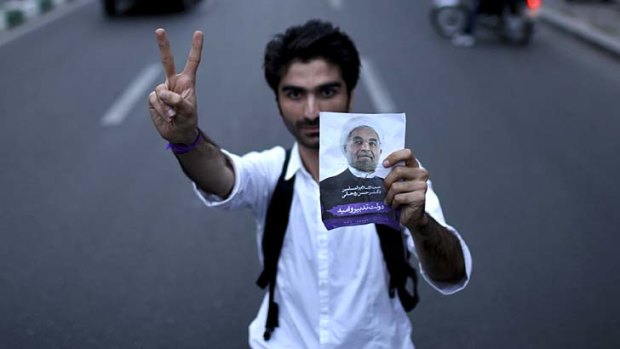 Belief: A Rouhani supporter.