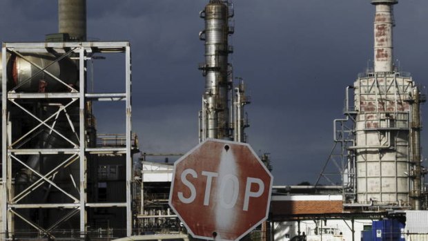 Shutting up shop ... the Kurnell refinery was one of two to close in Sydney this year.