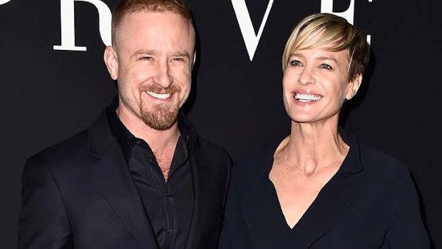 Looking for kindness: Robin Wright with Ben Foster.