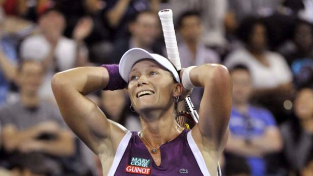 "Fish out of water" ... Sam Stosur.