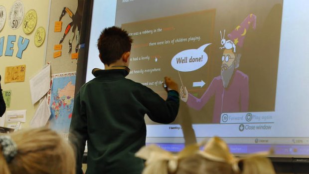 More than just a projection: new technology could see interactive tabletops and wall displays in classrooms.