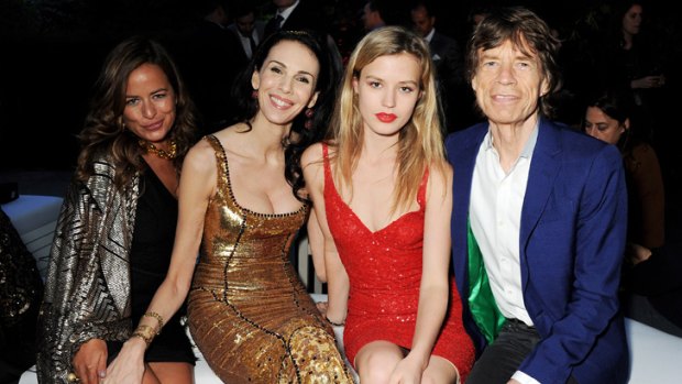 Jade Jagger, L'Wren Scott, Georgia May Jagger and Mick Jagger attend the annual Serpentine Gallery Summer Party at The Serpentine Gallery on June 26, 2013 in London, England.