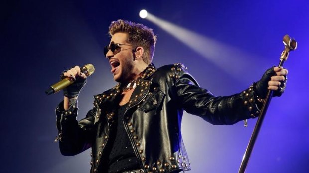 Adam Lambert performs in Sydney.