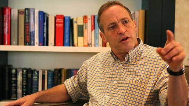 Funny man ... David Sedaris kept his writing dreams alive by jotting down anecdotes about his menial real-life jobs.