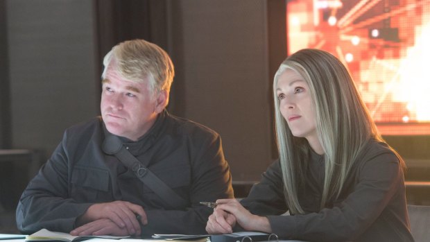 The late Philip Seymour Hoffman in a still from The Hunger Games - Mockingjay Part 1. Mockingjay Part 2 was his final ever film role.