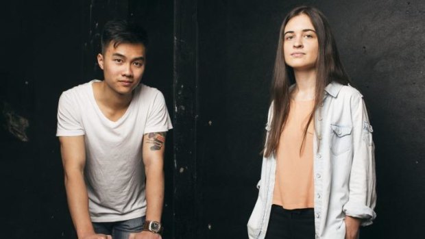 Wordsmiths: Troy Wong and Yasmin Lewis who will be competing in the NSW Poetry Slam finals.