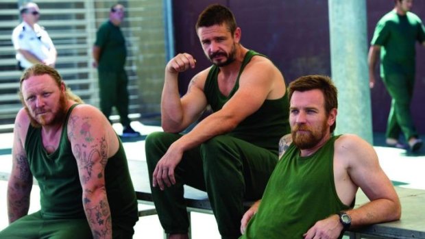 Behind bars: Merv (Eddie Baroo), Sterlo (Matt Nable) and Brendan (Ewan McGregor) in <i>Son of a Gun</i>.