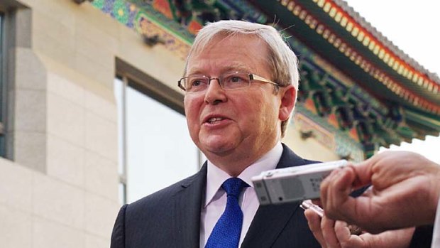 Kevin Rudd in Beijing.