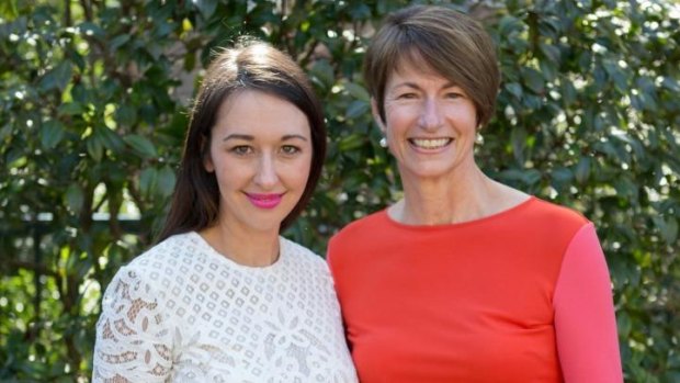 Pink Hope founder Krystal Barter and Margie Abbott launched Bright Pink Lipstick Day at Kirribilli House this week.