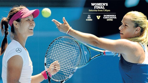 China's Li Na will take on Dominika Cibulkova on Saturday from 7:30pm for the Australian Women's Open Championship.