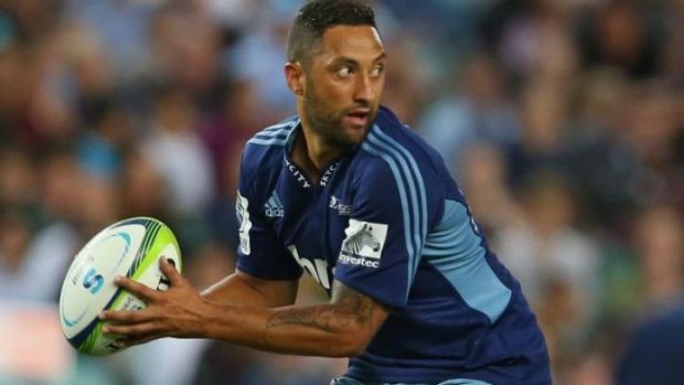 Disunion: Benji Marshall during his brief stint with the Auckland Blues.
