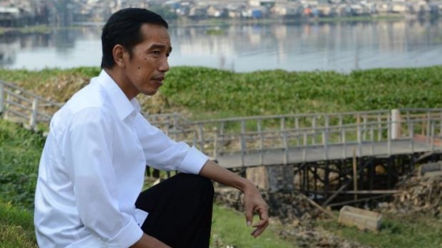 Focused: Indonesian President-elect Joko Widodo.