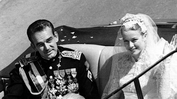 Grace Kelly and Prince Rainier Of Monaco.