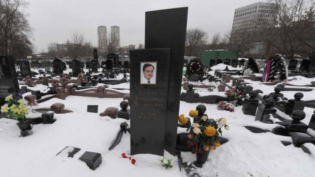 Sergei Magnitsky's grave: Mr Browder had campaigned for justice for  Magnitsky, who died in prison.