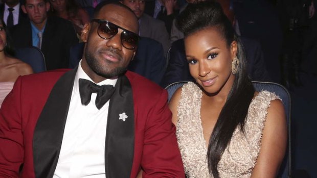 Happy couple: LeBron James and Savannah Brinson at The 2013 ESPY Awards at Nokia Theatre on July 17, 2013 in Los Angeles.