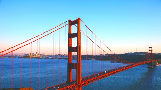 Head over San Francisco's Golden Gate Bridge to raffish Sausalito.