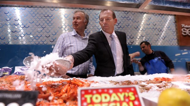 John Alexander on the campaign trail with then federal opposition leader Tony Abbott.