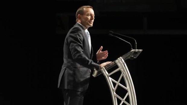 Opposition Leader Tony Abbott addressed the National Farmers Federation in Canberra yesterday.