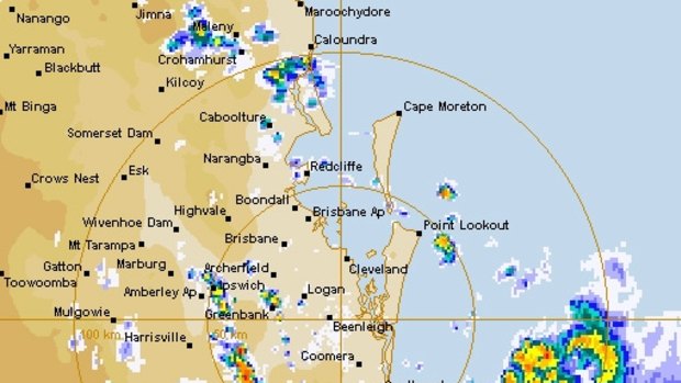 At 4.50am, the eye of the storm was directly over Murwillumbah. 