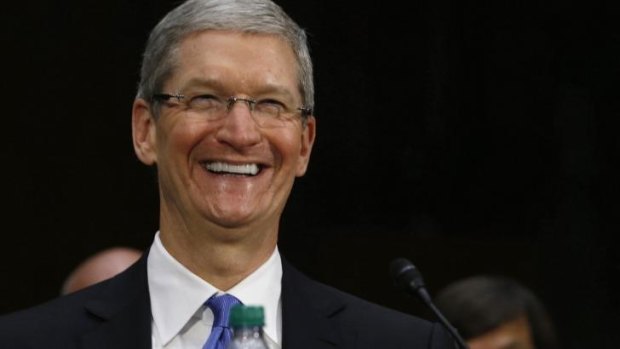 The split will make the stock 'more accessible to a larger number of  investors.": Apple CEO Tim Cook.