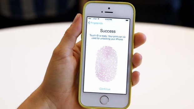 Touch this: The new iPhone 5S comes with with fingerprint-recognition technology.