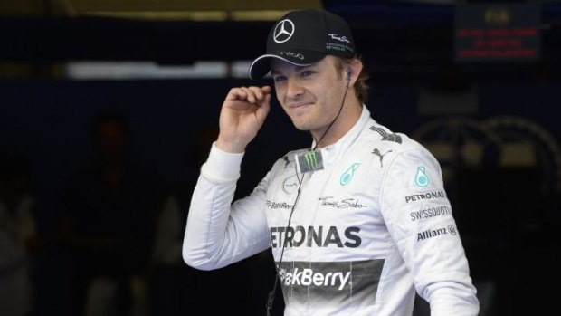 Denied: Nico Rosberg's tribute helmet has been ruled out by FIFA.