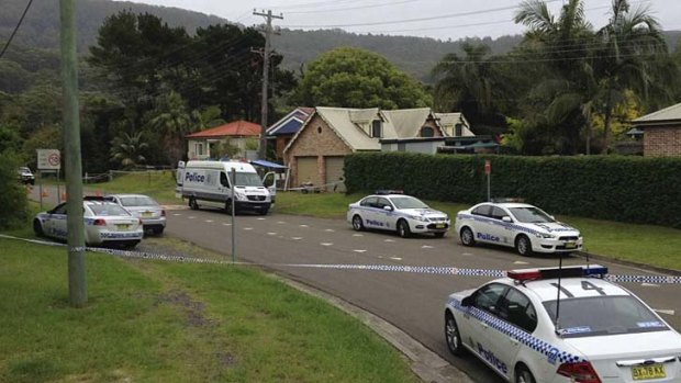 The street in Bulli where a woman's body was found has been cordoned off.