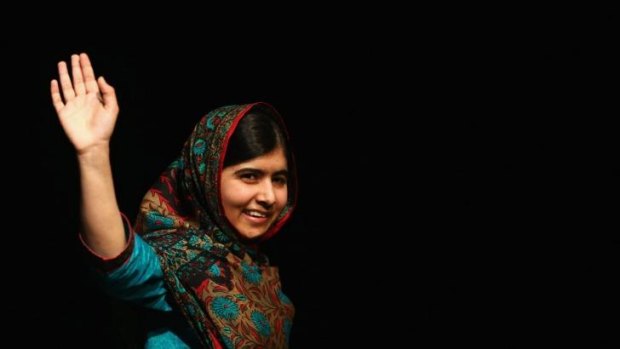 Schoolgirl: Malala Yousafzai was in chemistry class when the prize was announced.