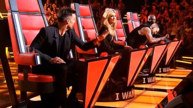 Ricky and Joel get their Zoolander on ... <i>The Voice</i>