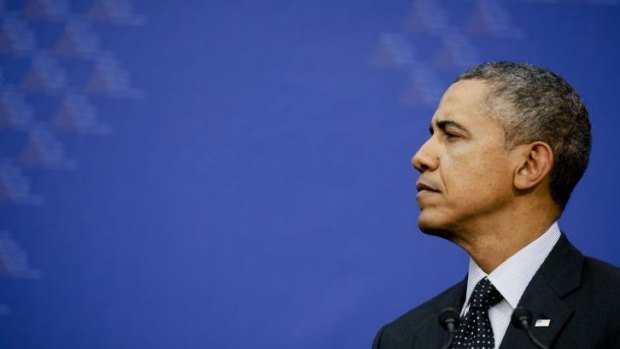 US President Barack Obama has said Russia's annexation of Crimea is a sign of Moscow's weakness.