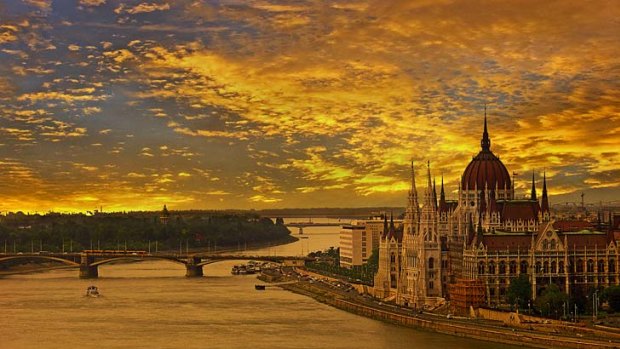 Water under the bridge ... the Hungarian parliament building in Budapest.