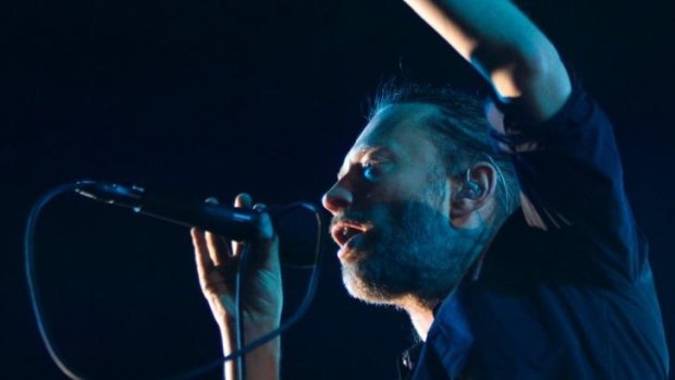 Electronic shift: Thom Yorke of British band Radiohead.