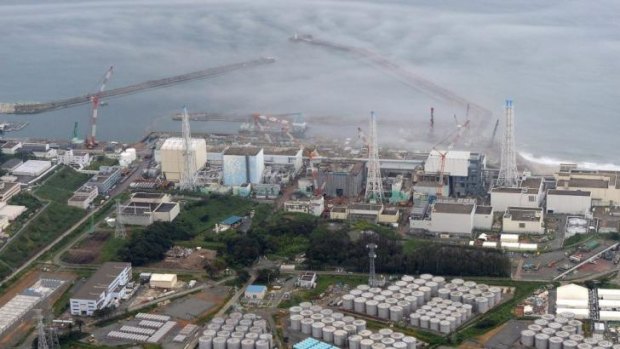 The troubled Fukushima Dai-ichi nuclear plant at Okuma, northern Japan.