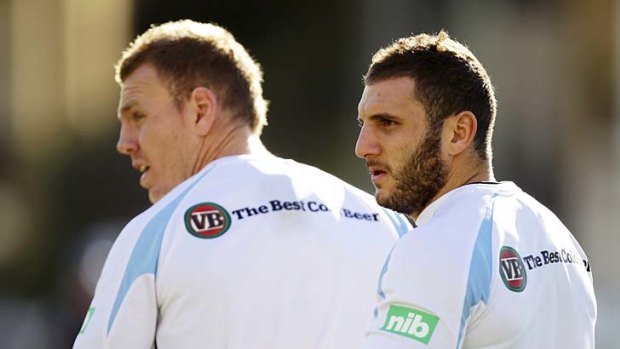 Keen to improve ... Robbie Farah trains with his Blues teammates this week.