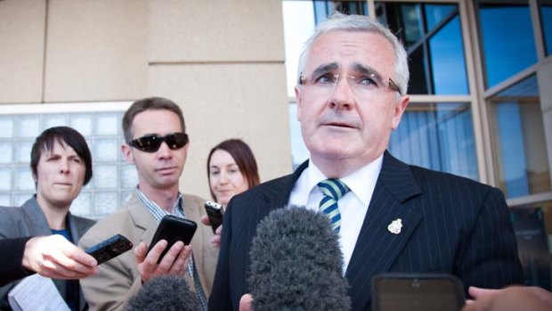Under pressure ... independent MP Andrew Wilkie is standing his ground on poker machines, but knows his options are limited.