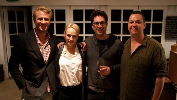 <i>Plonk</i> crew, from left: Nathan Earl, Susie Porter, Chris Taylor and Joshua Tyler.