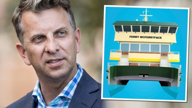 Transport Minister Andrew Constance has confirmed "Ferry McFerryface" will be renamed.