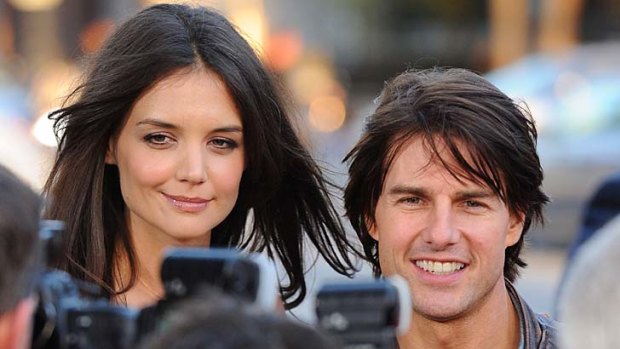 Doomed marriage ... Tom Cruise and Katie Holmes, pictured in March 2011.