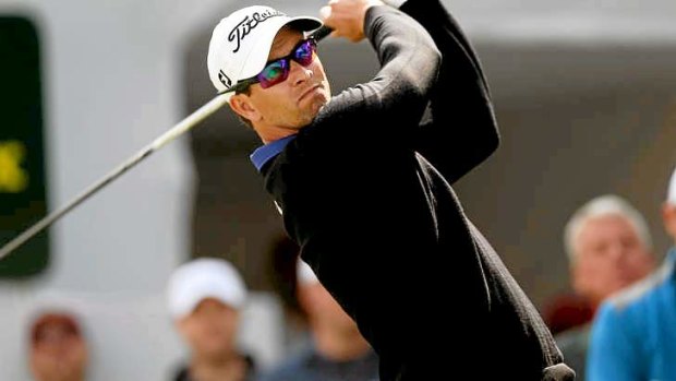 Challenge stalled: Adam Scott made no impression on the leaders.