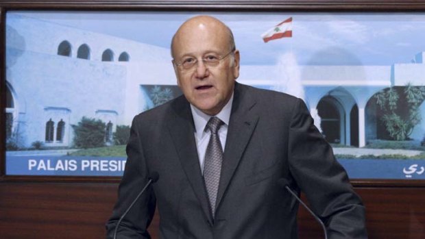 Prime Minister Najib Mikati announced the formation of a new cabinet dominated by interests loyal to Syria and Iran.