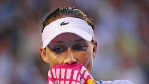 Wiped ... Samantha Stosur feels the weight of expectations.