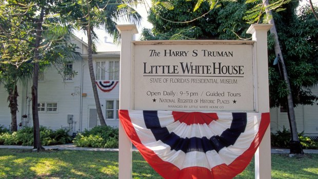  Harry S Truman's holiday house, Little White House, is now a museum  in Key West, Florida
