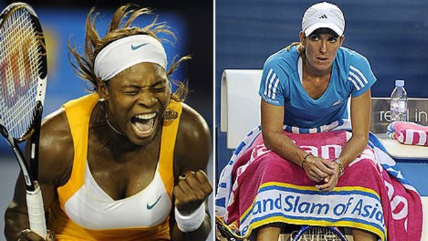 Guess who won? .... Serena Williams and Justine Henin played out a thrilling final.