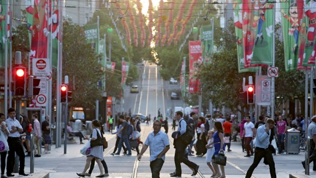 The report highlights the need for Melbourne to become more pedestrian friendly, with services located within easy walking distance.