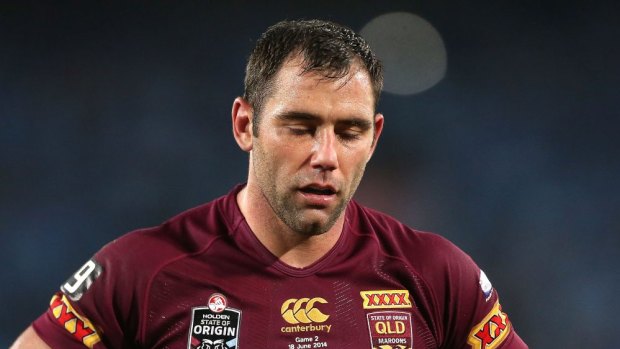 Queensland captain Cameron Smith after the NSW win. 